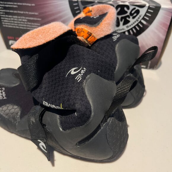 Rip Curl Flash Bomb Wetsuit Booties 3MM Hidden Split Toe, Sz. 8M - Picture 7 of 12